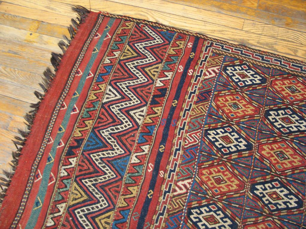 Antique Caucasian - Soumak rug, measures: 6'4