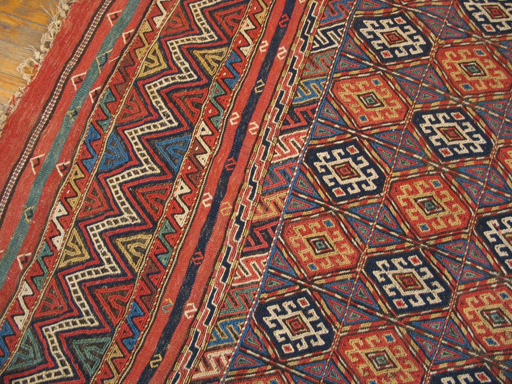 Caucasian Antique Persian, Soumak Rug For Sale