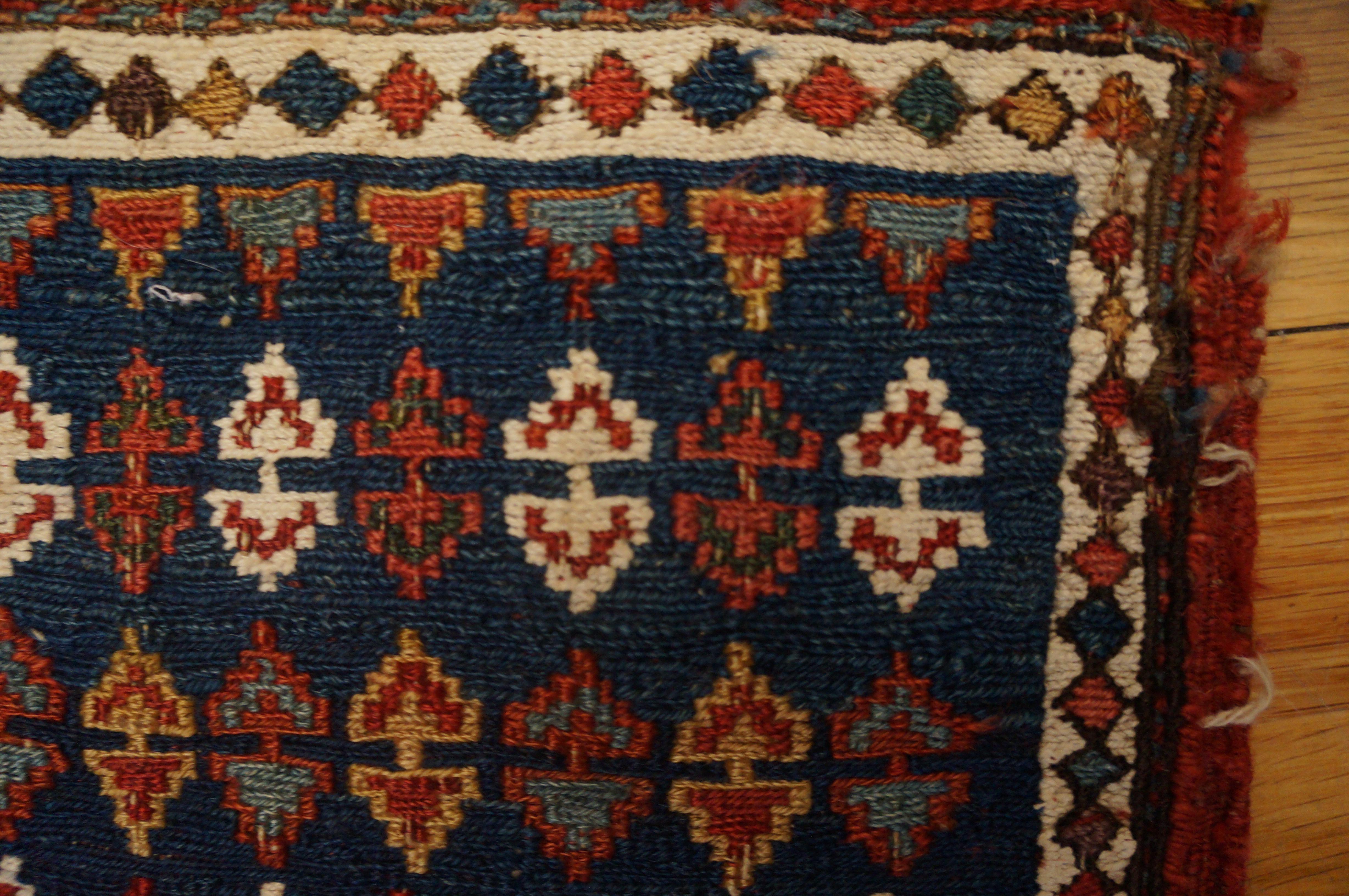 Hand-Woven Antique Persian Soumak Rug 2' 0