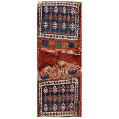 Tapis persan ancien Soumak de 2' 0""" x 0' 9"" 