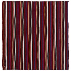 Tapis persan carré ancien design Jajim