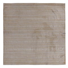 Antique Persian Square Rug Jajim Design