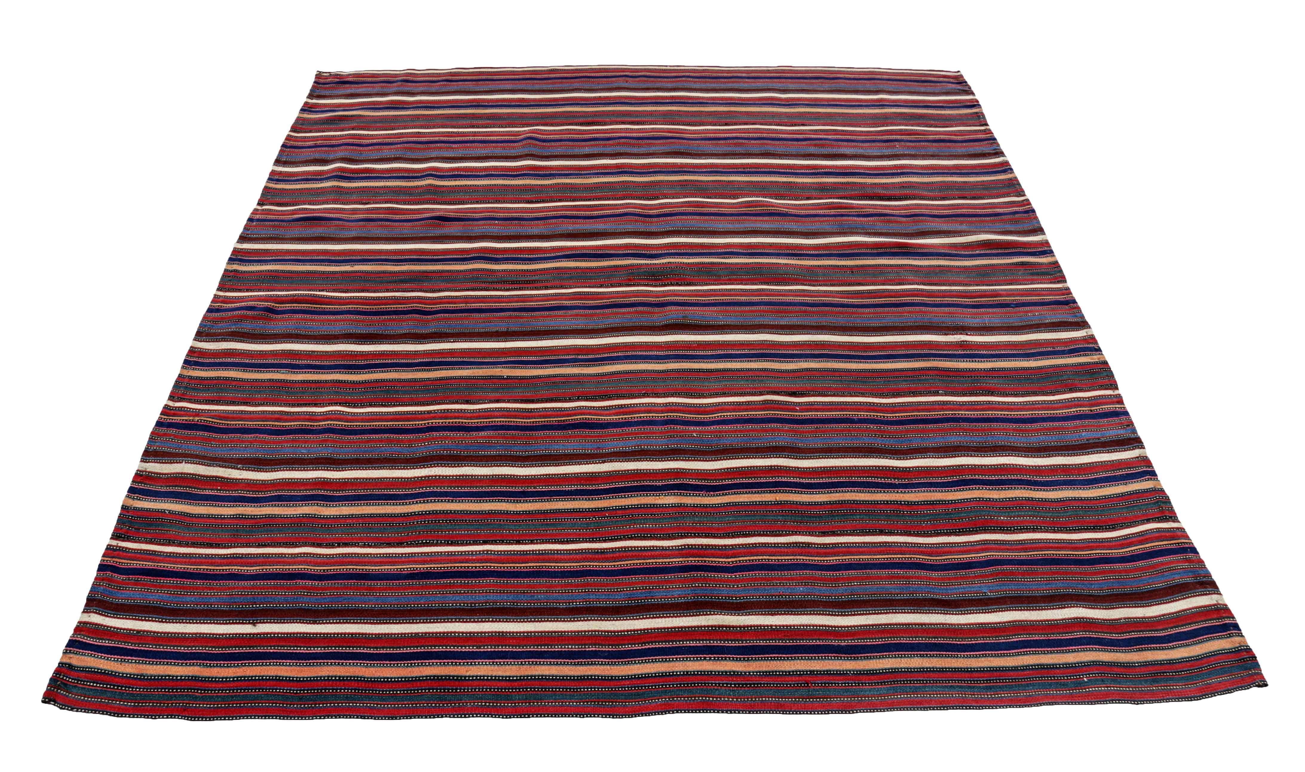 Antique Persian square rug handwoven from the finest sheep’s wool. It’s colored with all-natural vegetable dyes that are safe for humans and pets. It’s a traditional Jajm design handwoven by expert artisans. It’s a lovely square rug that can be