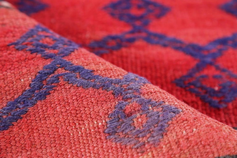 Antique Persian Square Rug Kilim Design For Sale at 1stDibs