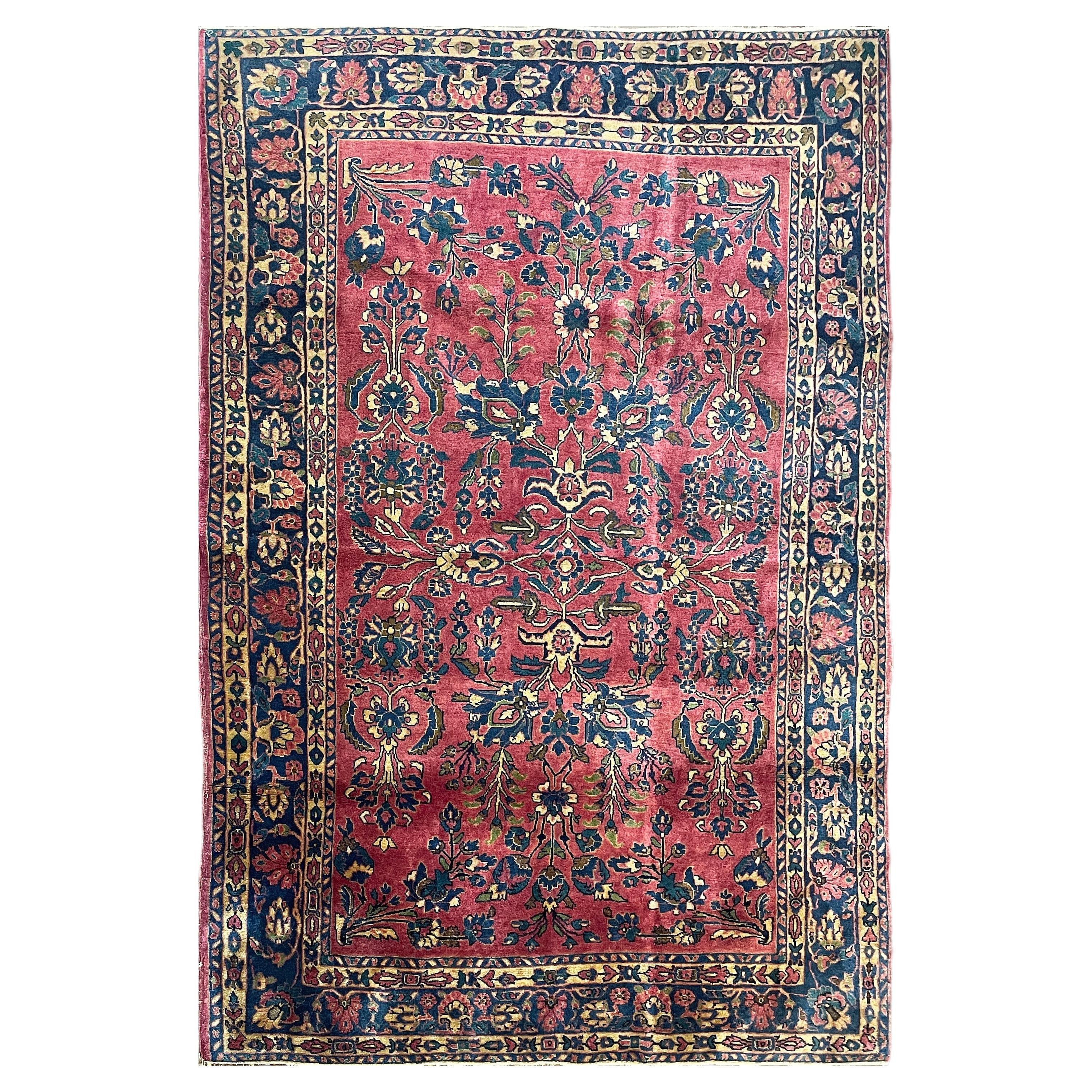 Antique Persian style Mohajeran Sarouk Rug