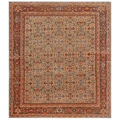 Antiker persischer Sultanabad-Teppich aus handgefertigter Wolle