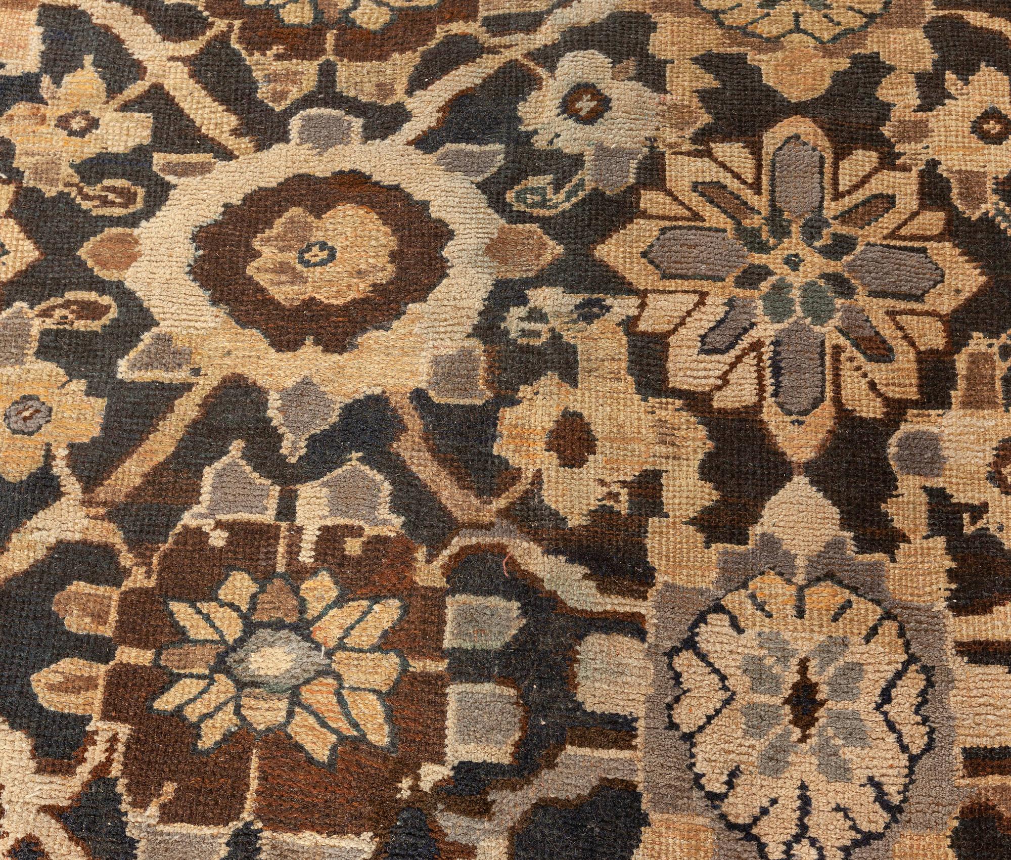 Antiker persischer Sultanabad Botanic Handgeknüpfter Teppich aus Sultanabad (Persisch) im Angebot