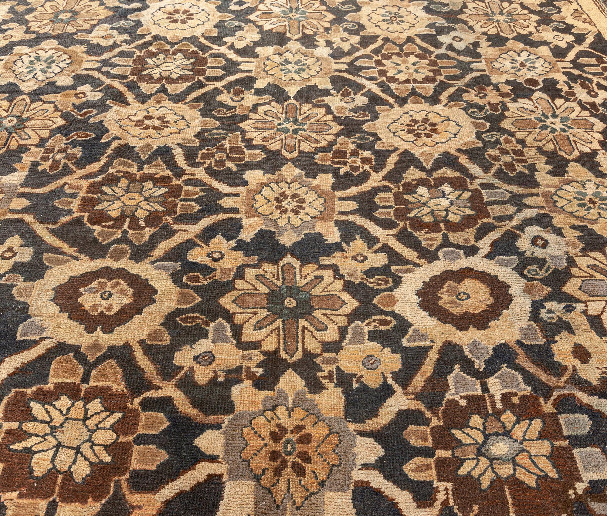 Antiker persischer Sultanabad Botanic Handgeknüpfter Teppich aus Sultanabad (Handgewebt) im Angebot
