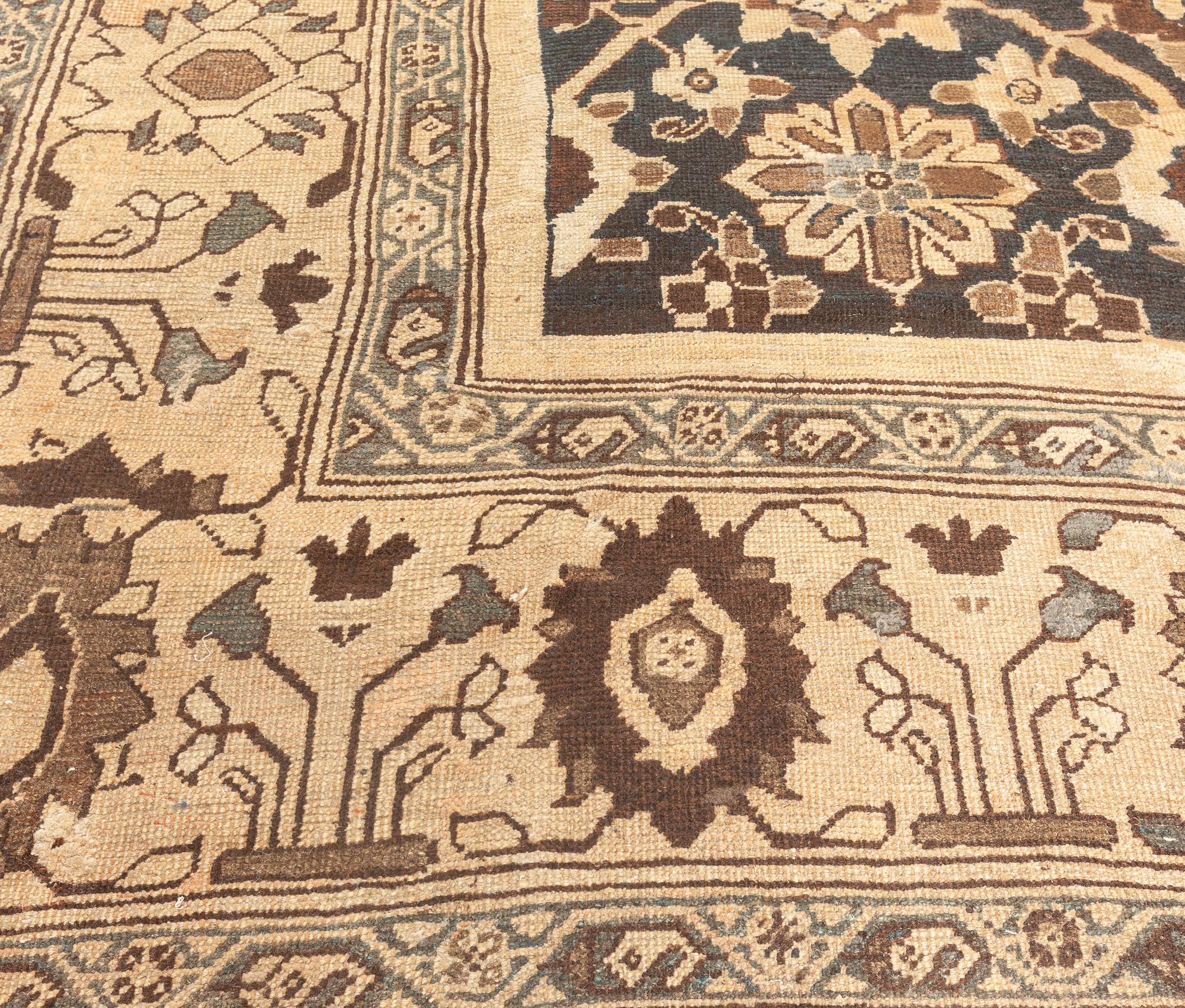 Antiker persischer Sultanabad Botanic Handgeknüpfter Teppich aus Sultanabad im Angebot 1