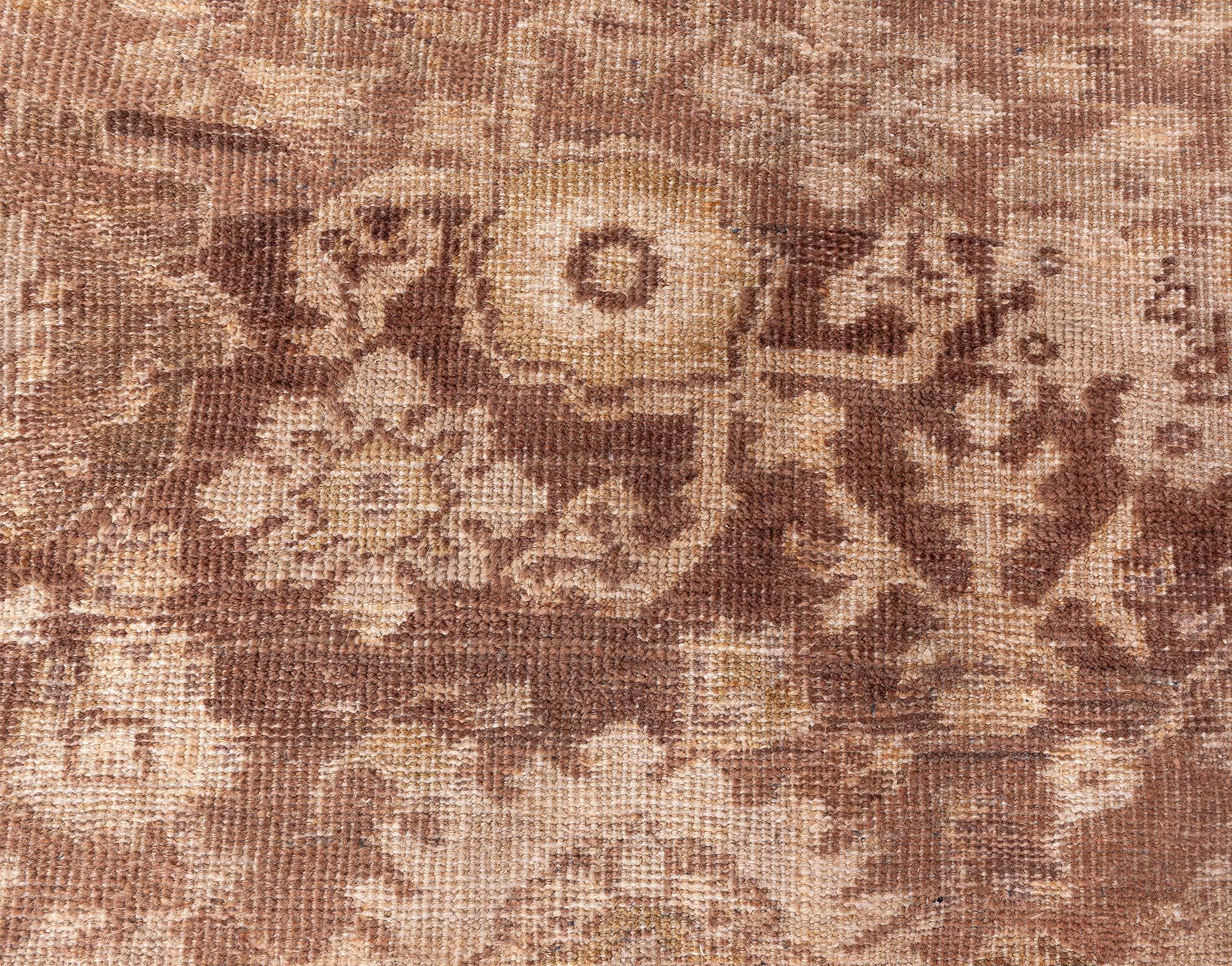 Antike persische Sultanabad Brown Handmade Wool Rugs Doris Leslie Blau im Zustand „Gut“ im Angebot in New York, NY