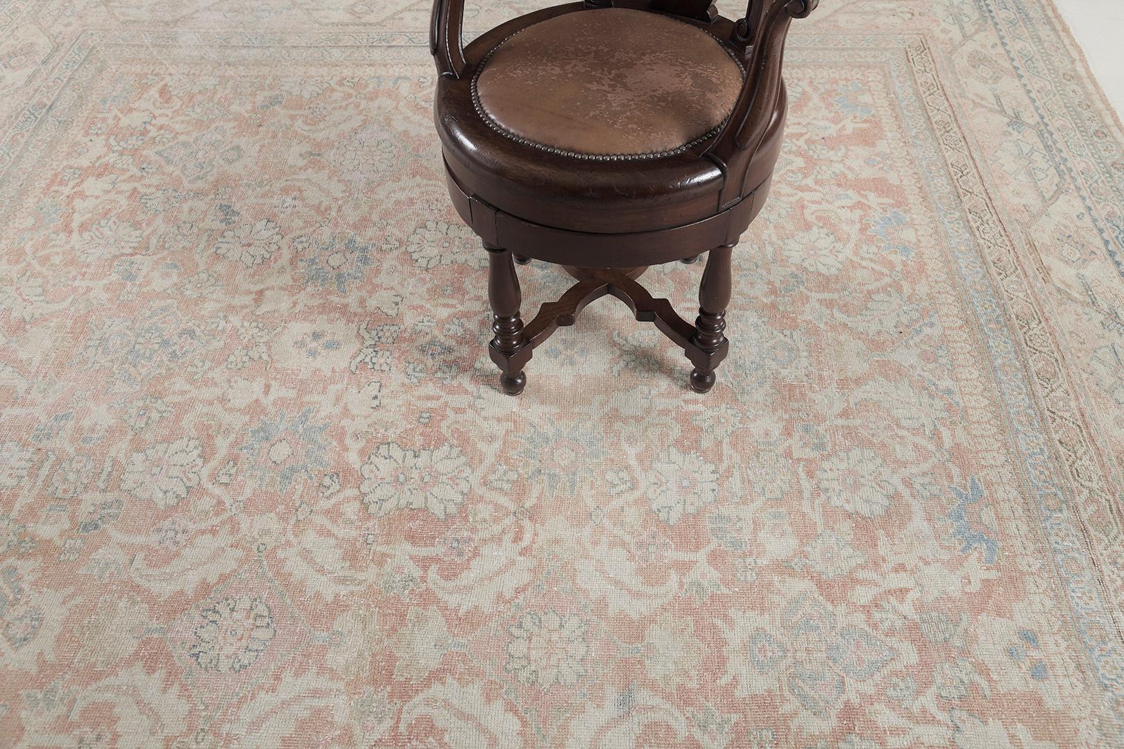 Antiker persischer Sultanabad-Teppich von Mehraban Teppiche (Persisch) im Angebot