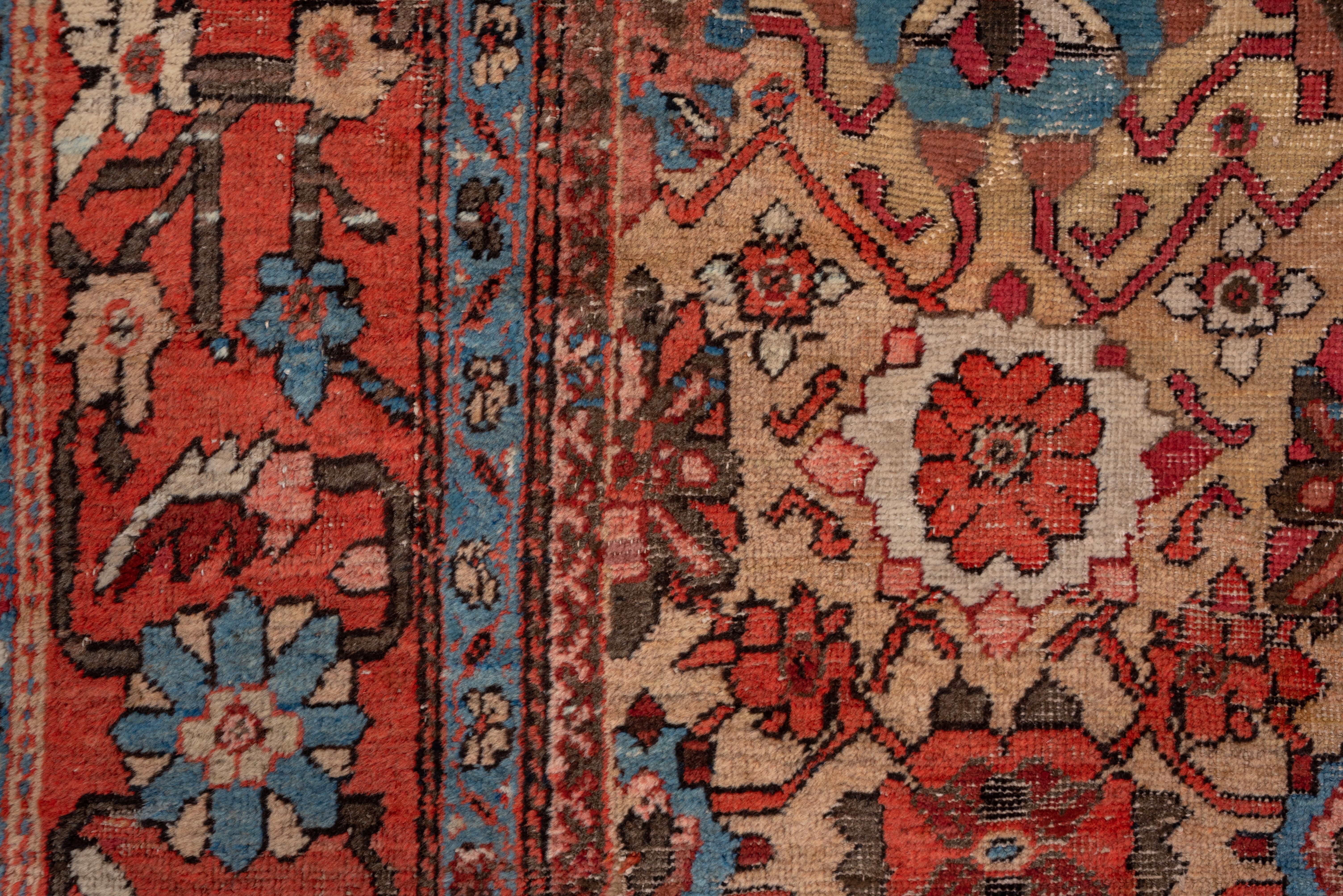 Hand-Knotted Antique Persian Sultanabad Carpet, Allover Floral Field, circa 1900s For Sale