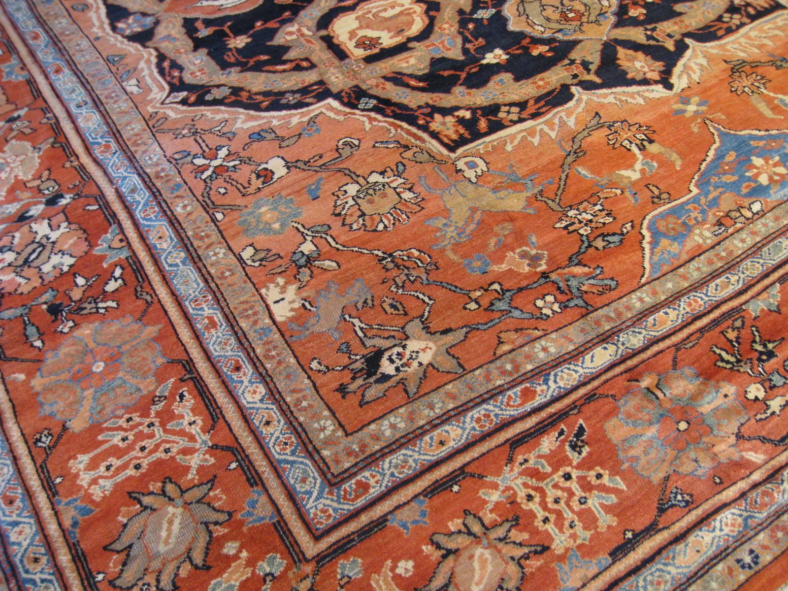 Antique Persian Sultanabad Carpet For Sale 5