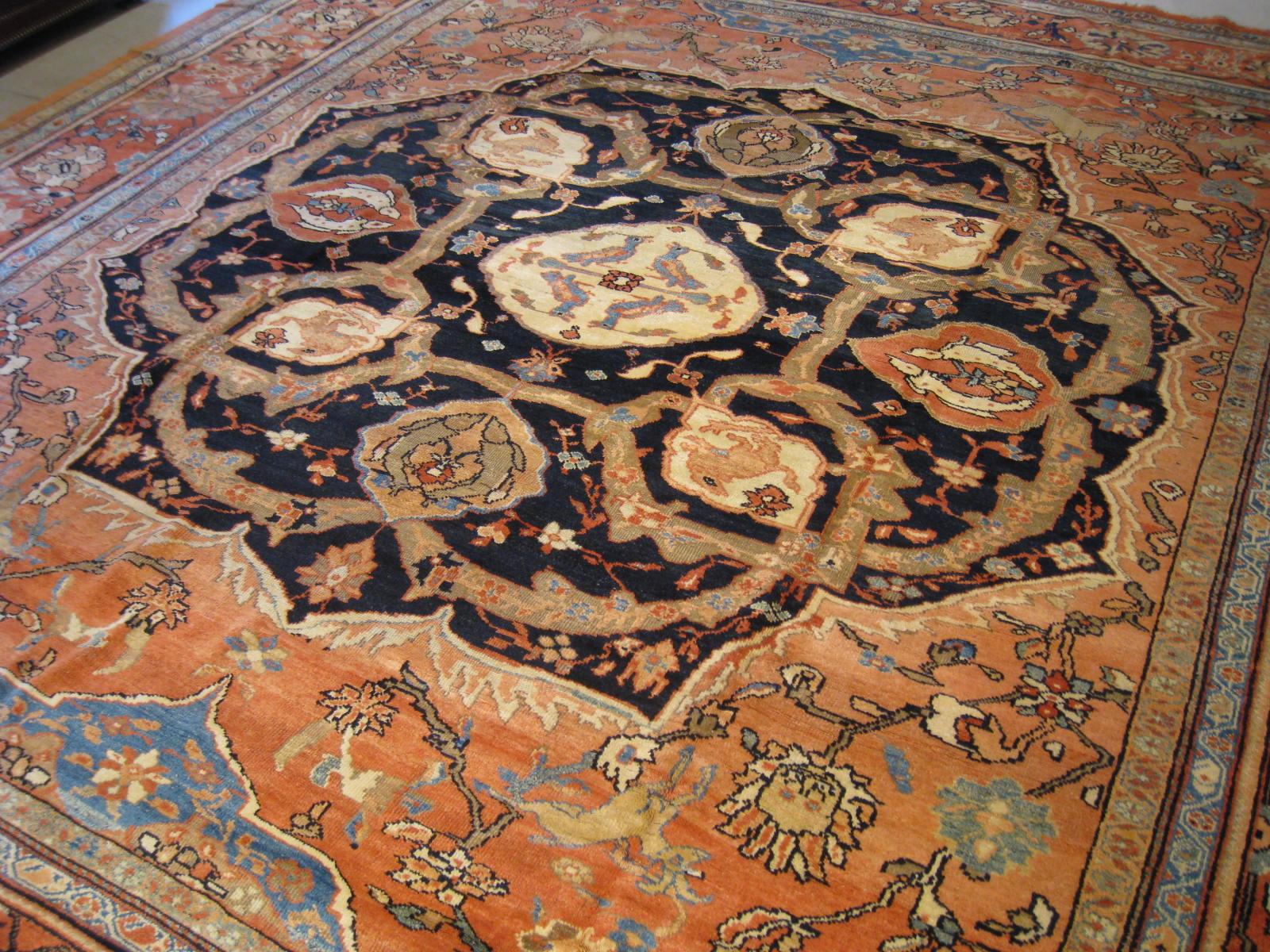 Antique Persian Sultanabad Carpet For Sale 6