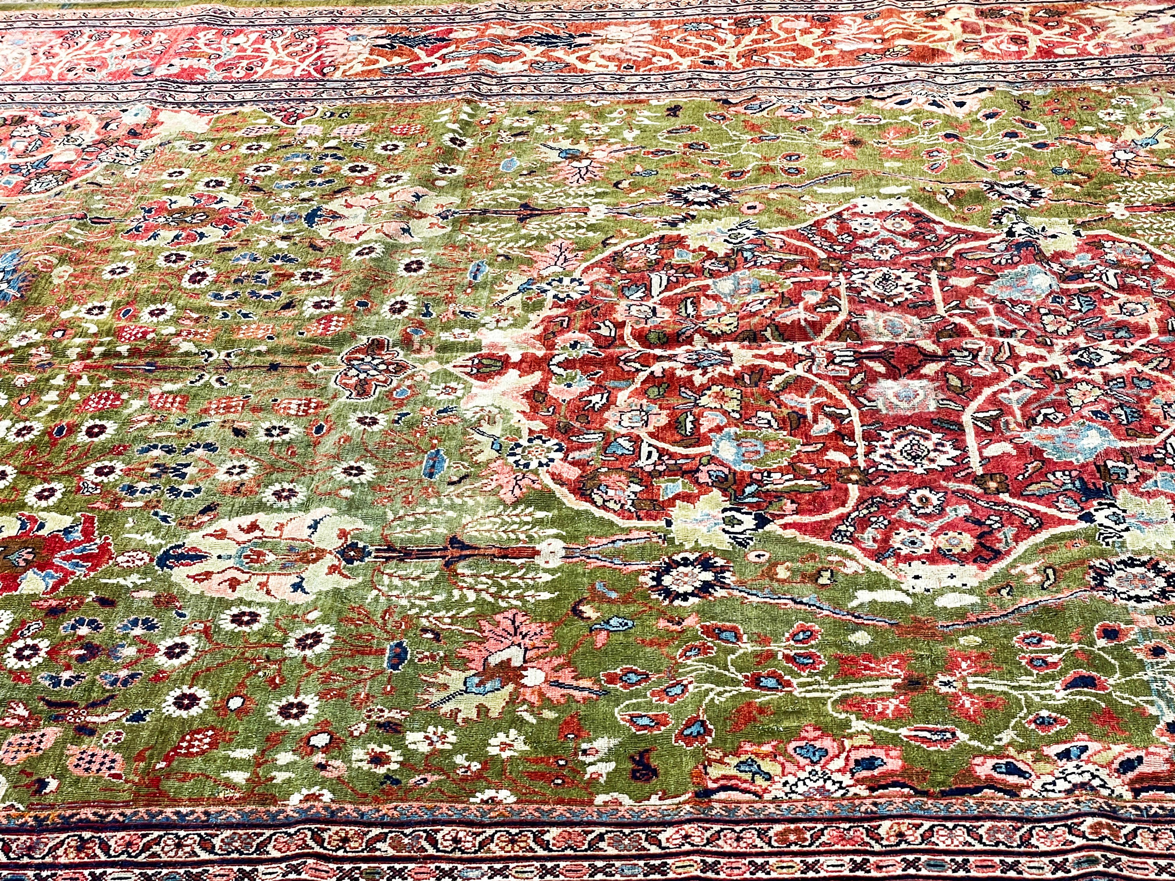 Antique Persian Sultanabad carpet, beneath The Ocean For Sale 8