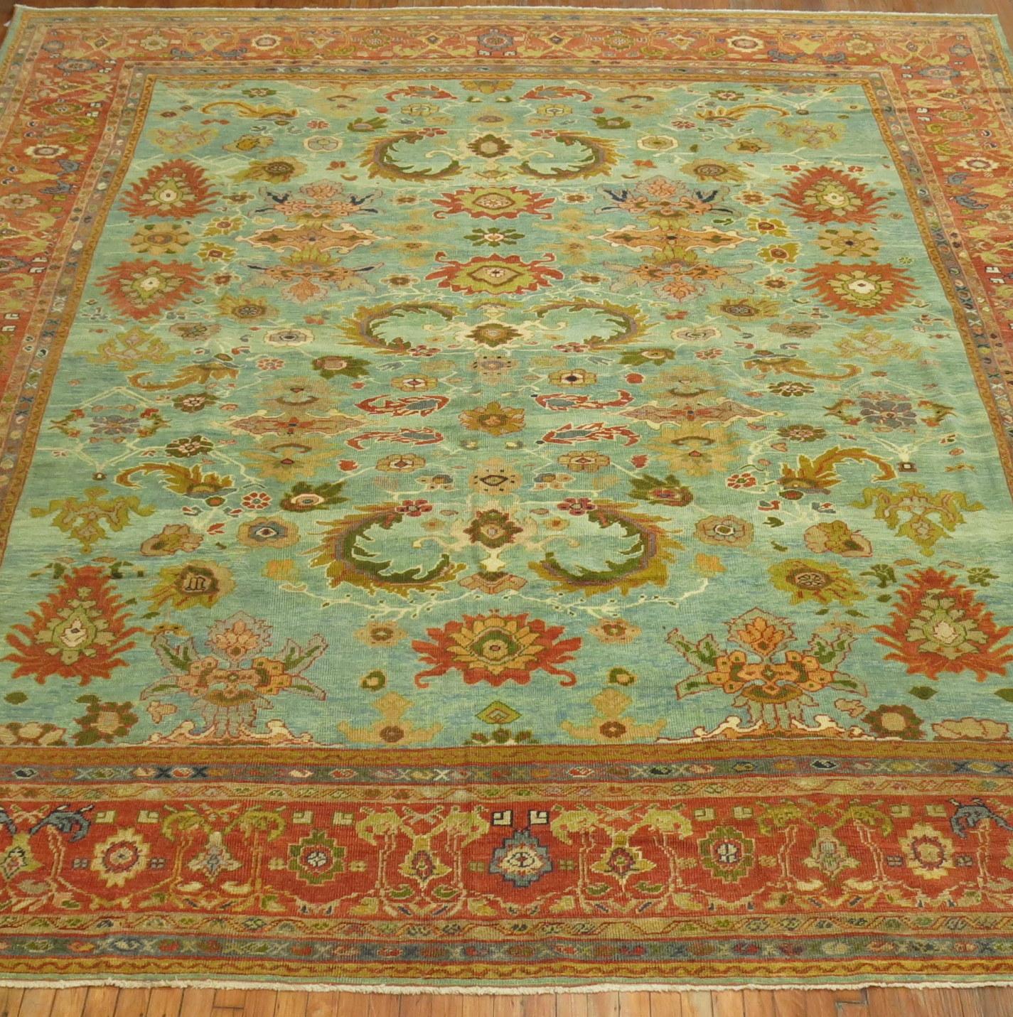 Tapis Persan Mahal Sultanabad de calibre connaisseur du début du 20e siècle, de couleur vive, avec un motif de cobra sur toute la surface

11'9'' x 13'

Tissés dans une série de villages du centre-ouest de l'Iran, les tapis de Sultanabad utilisent