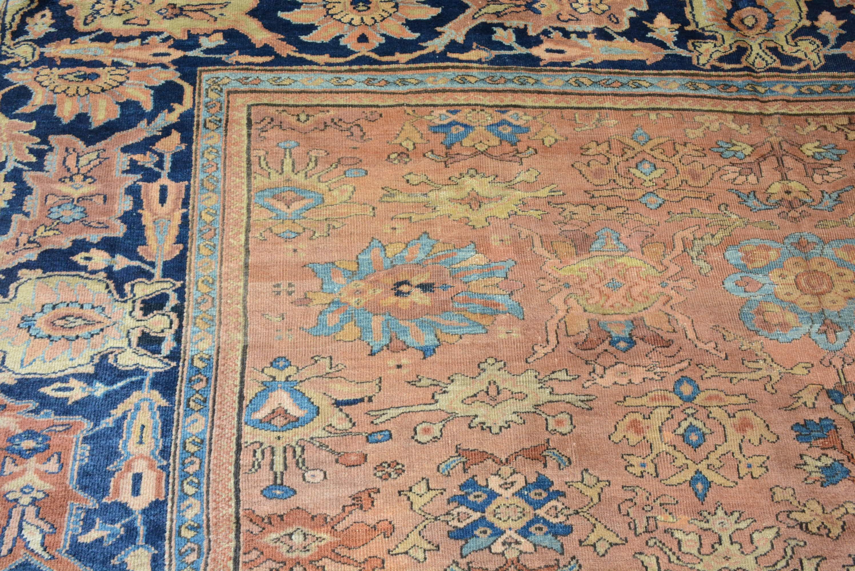 Antiker persischer Sultanabad-Teppich aus Persien (Persisch) im Angebot