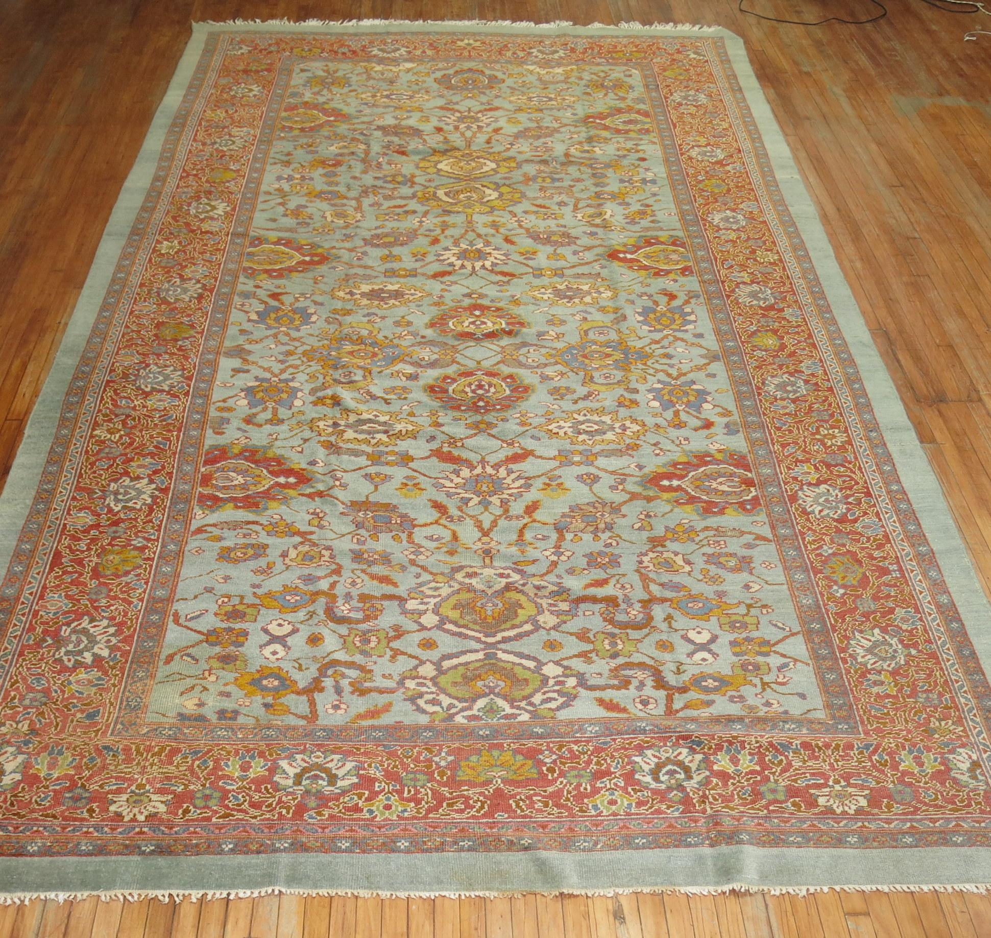 Agra Antique Persian Sultanabad Carpet