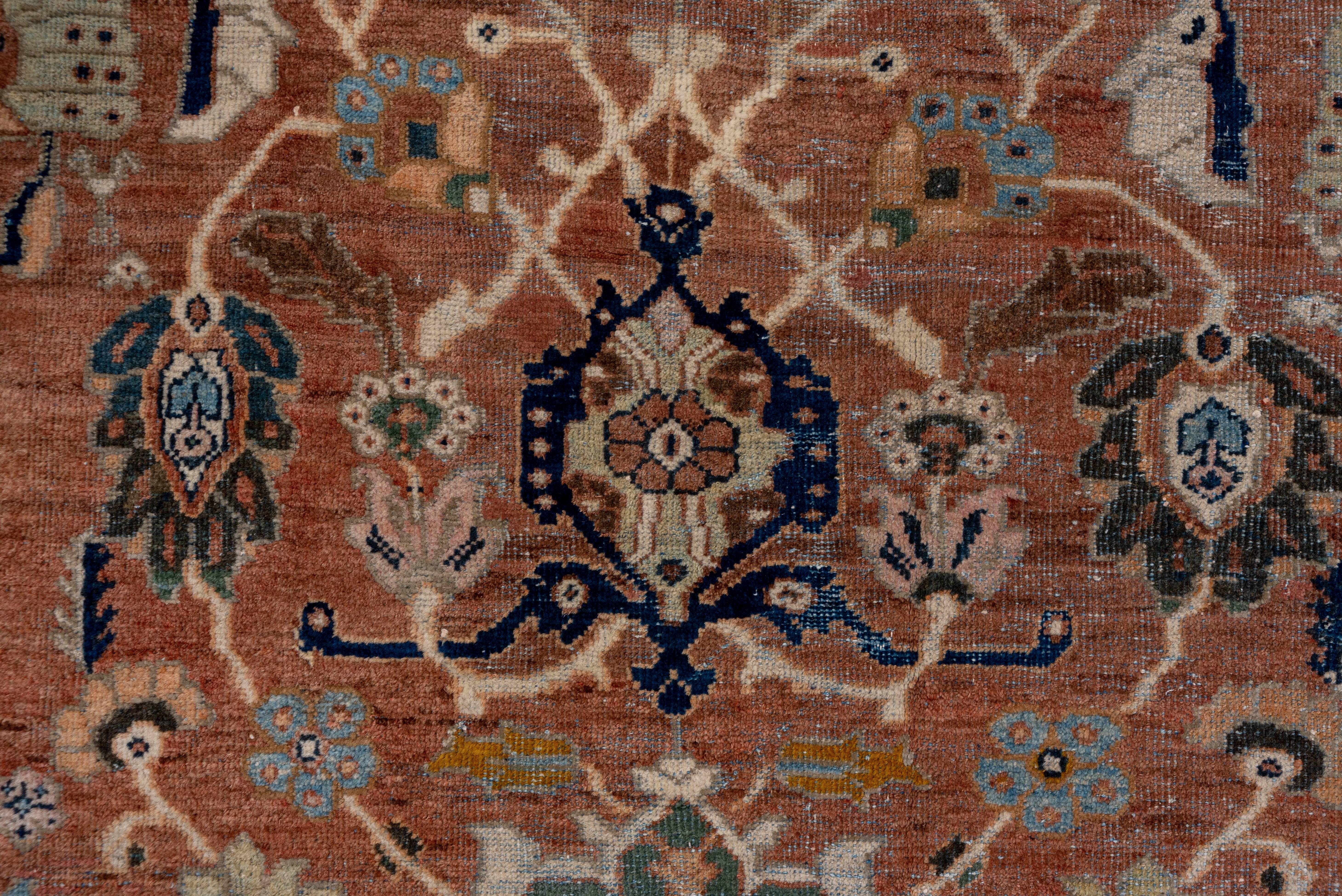 19th Century Antique Persian Sultanabad Carpet For Sale