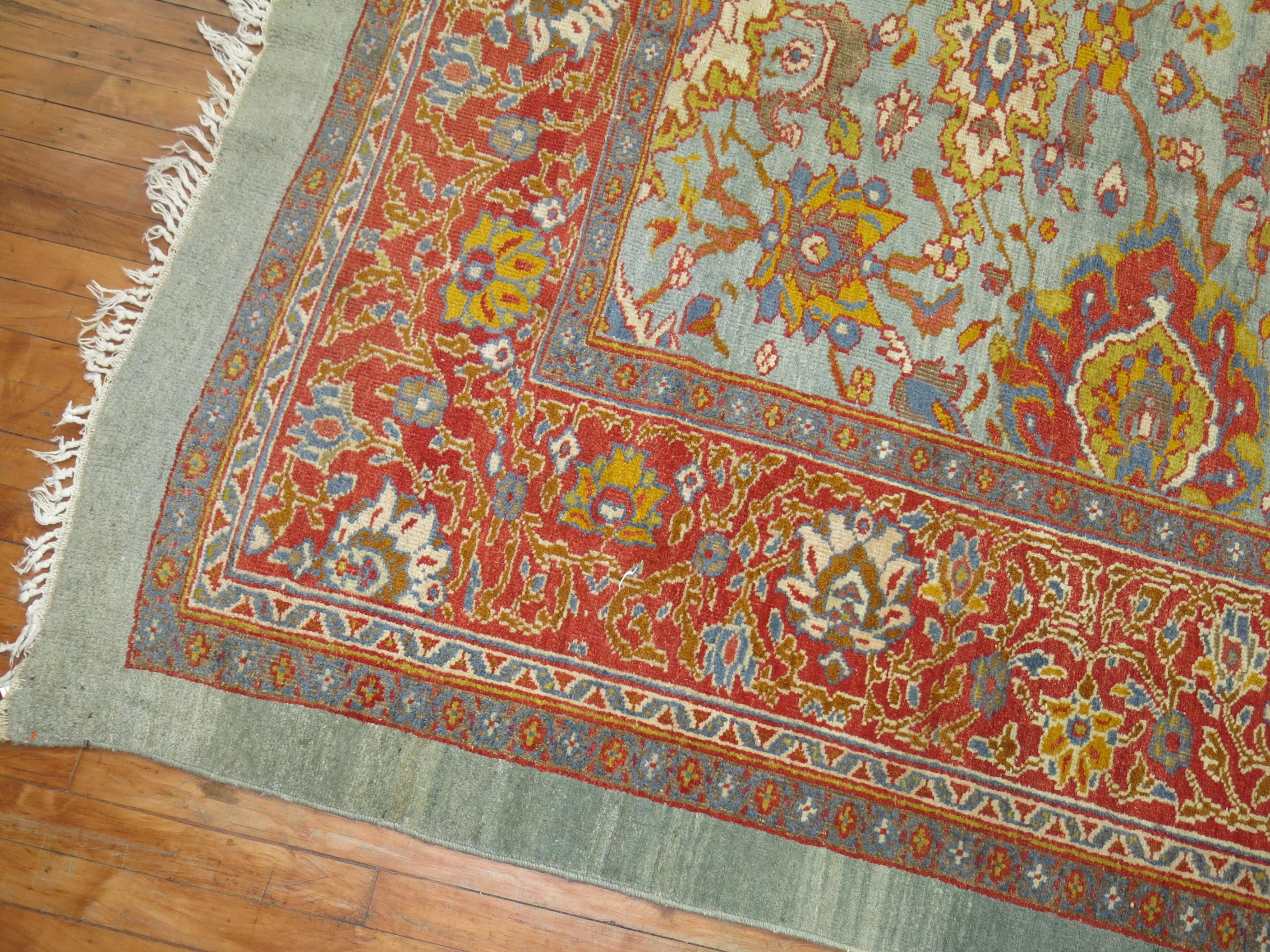 Antique Persian Sultanabad Carpet In Excellent Condition In New York, NY