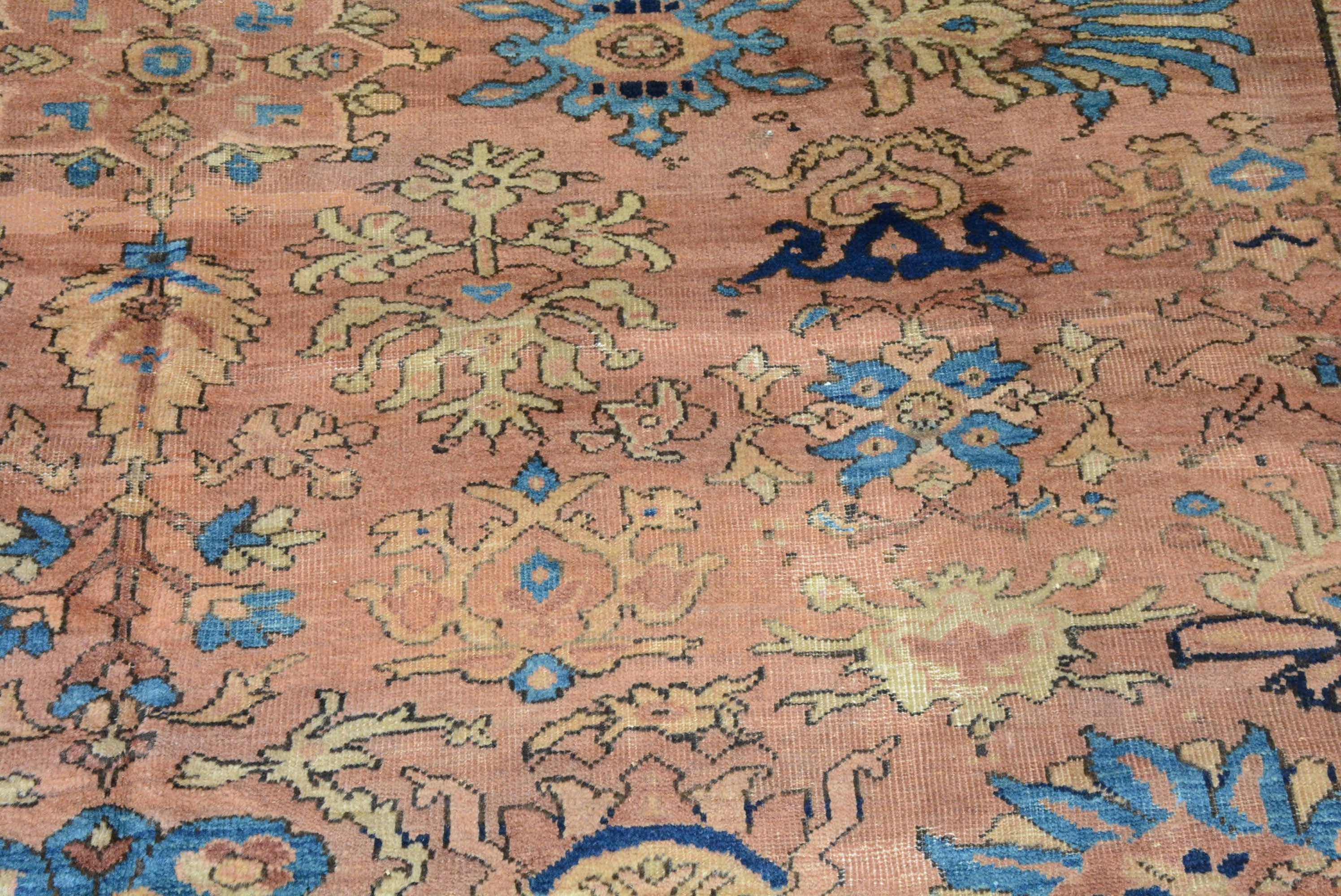 Antiker persischer Sultanabad-Teppich aus Persien im Angebot 1