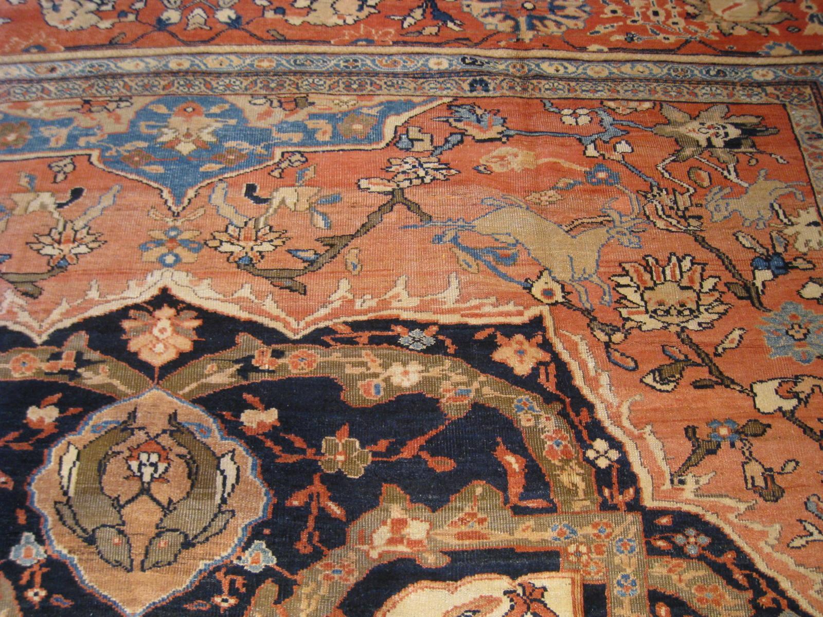 Antique Persian Sultanabad Carpet For Sale 3