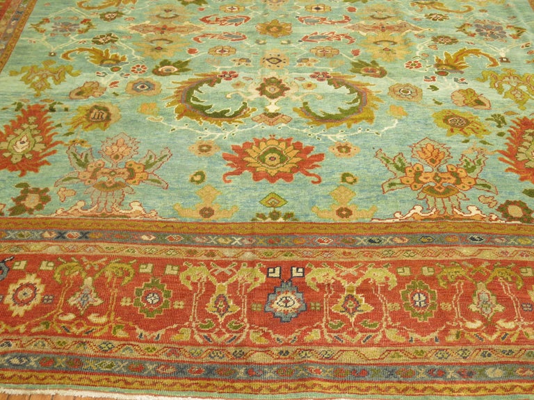 Antique Persian Sultanabad Carpet For Sale at 1stDibs