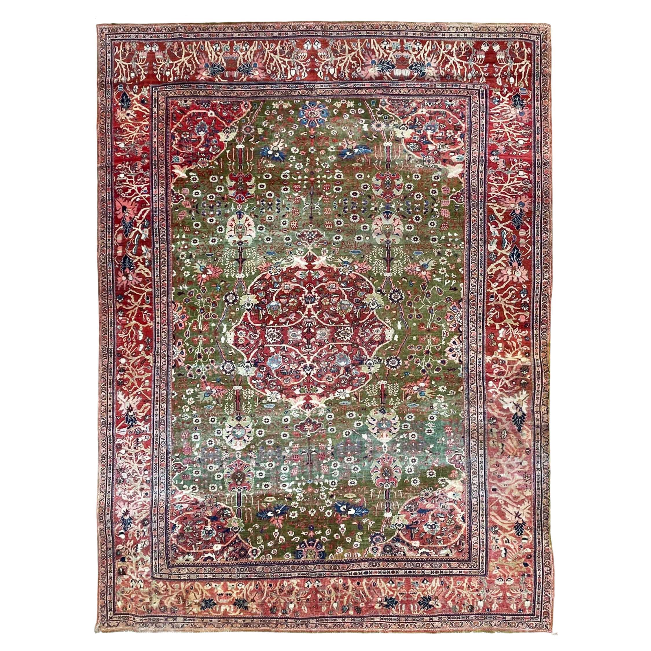 Antique Persian Sultanabad carpet, beneath The Ocean