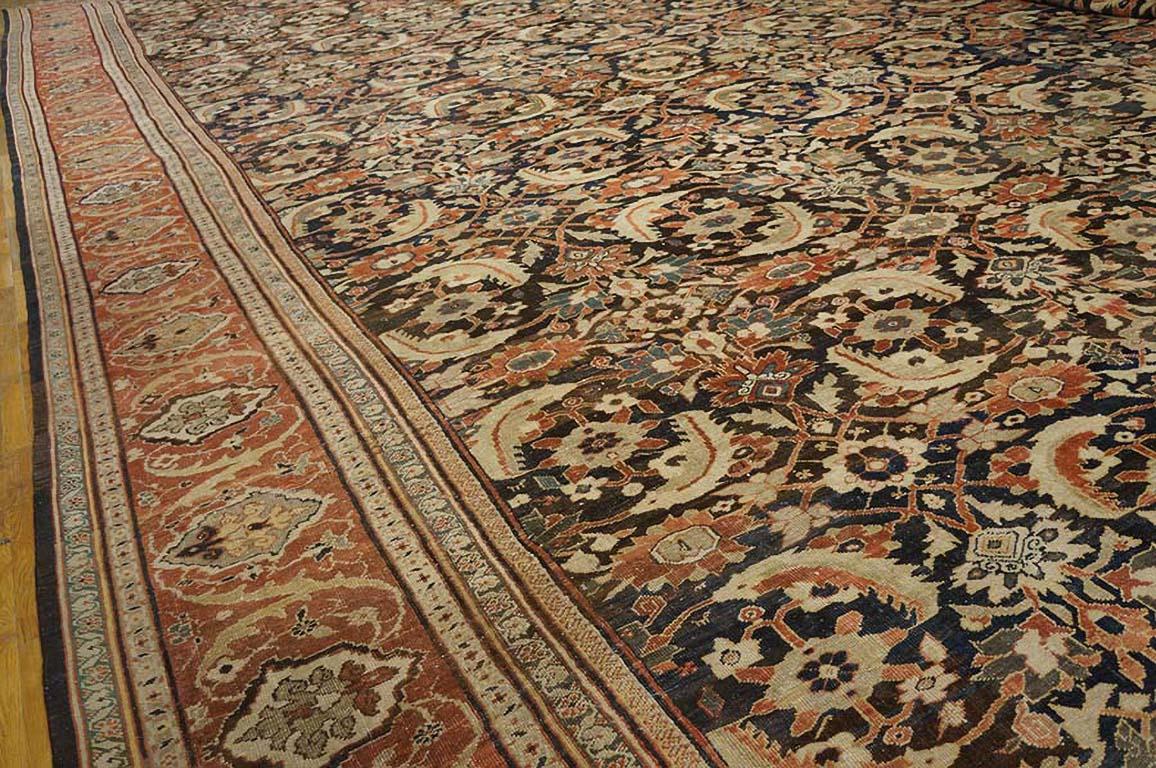 19th Century Persian Sultanabad Carpet ( 22'2