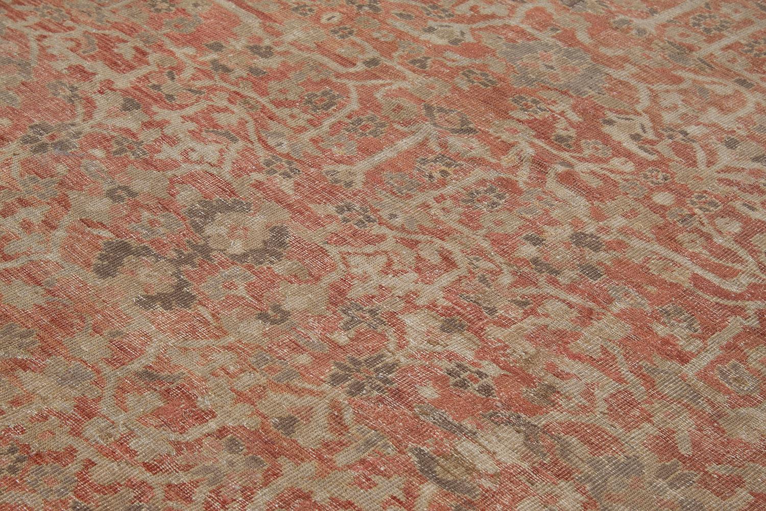 Hand-Knotted Antique Persian Sultanabad For Sale