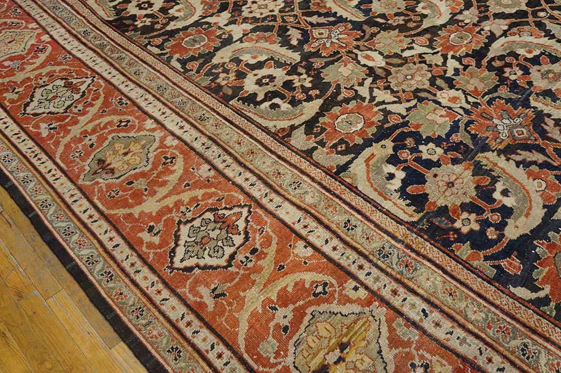 19th Century Persian Sultanabad Carpet ( 22'2