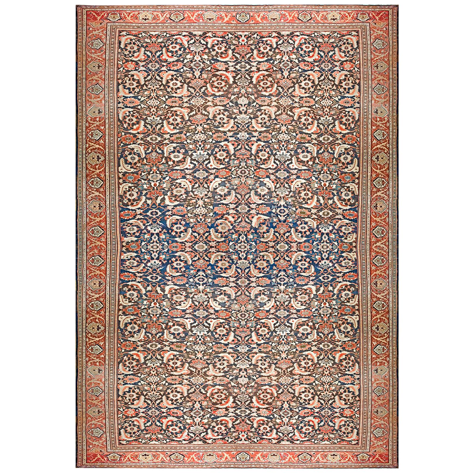 19th Century Persian Sultanabad Carpet ( 22'2" x 38'2 - 676 x 1163 ) For Sale