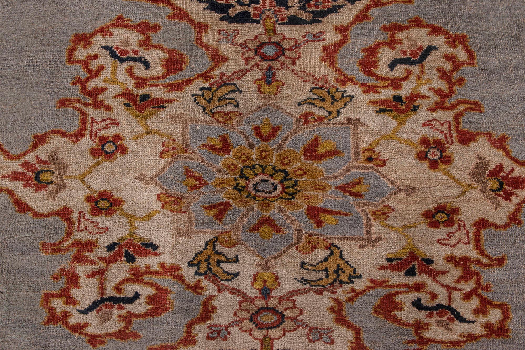 Antiker persischer Sultanabad-Teppich aus handgewebter Wolle (Persisch) im Angebot