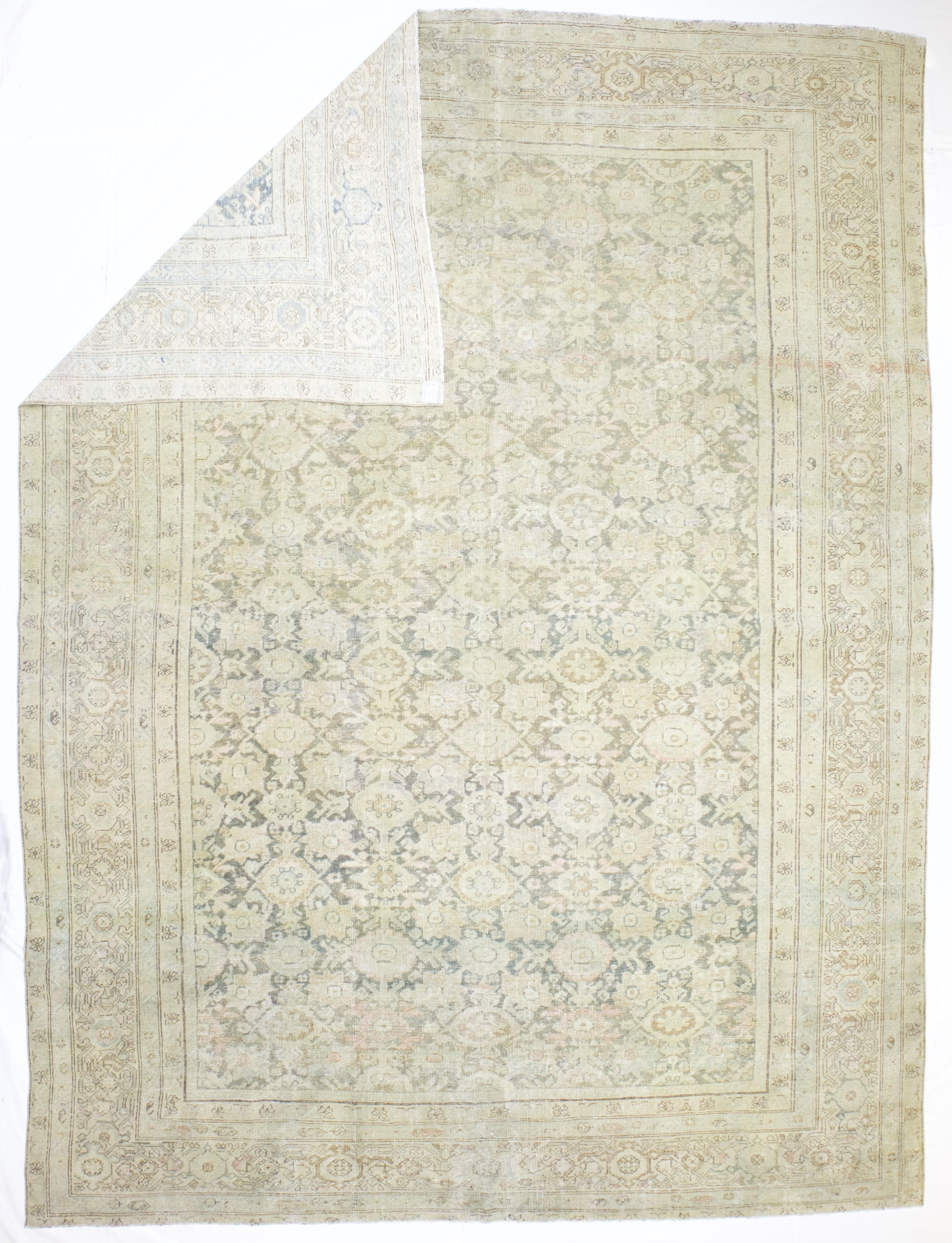 Antique Persian Sultanabad Mahal Rug 10’5