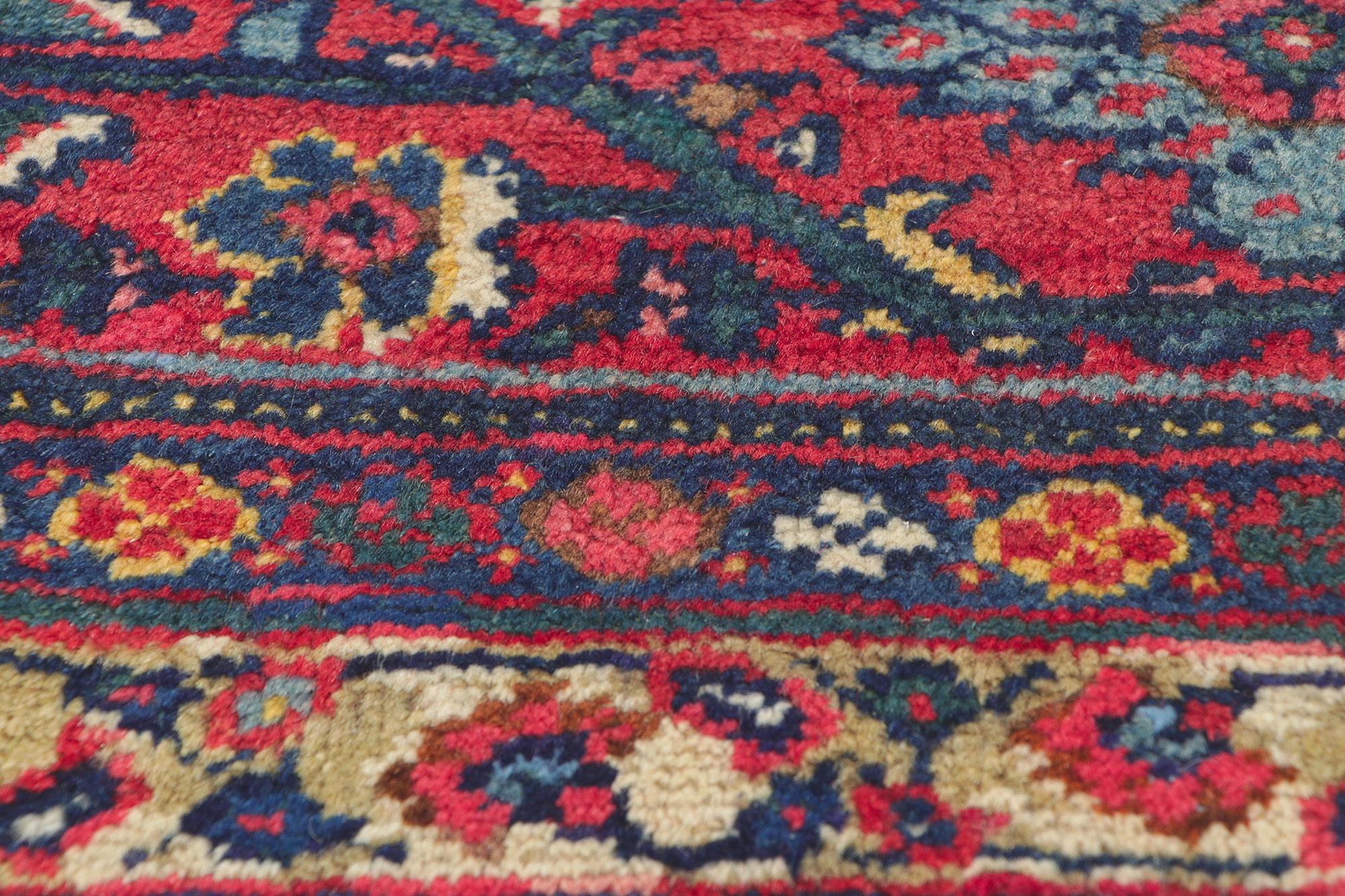 20th Century Antique Persian Sultanabad Mahal Rug Mustafavi Design, Hotel Lobby Size Carpet For Sale