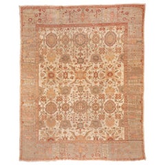 Antique Persian Sultanabad Mansion Carpet, Soft Palette