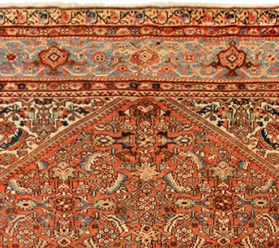 Early 20th Century Antique Persian Sultanabad Oriental Carpet, Room Size, with Medallion For Sale