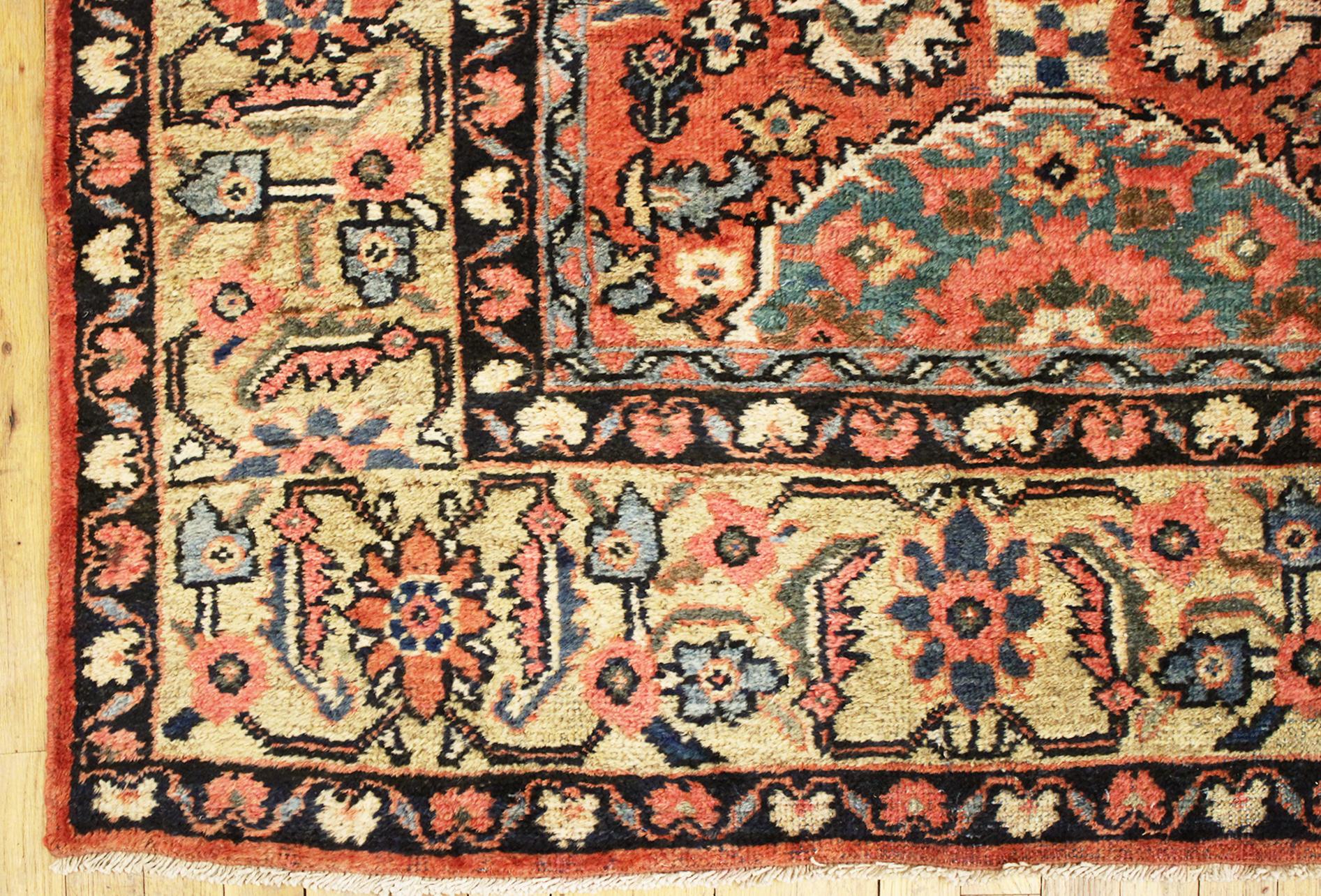 Early 20th Century Antique Persian Sultanabad Oriental Carpet, Room Size, with Palmettes For Sale