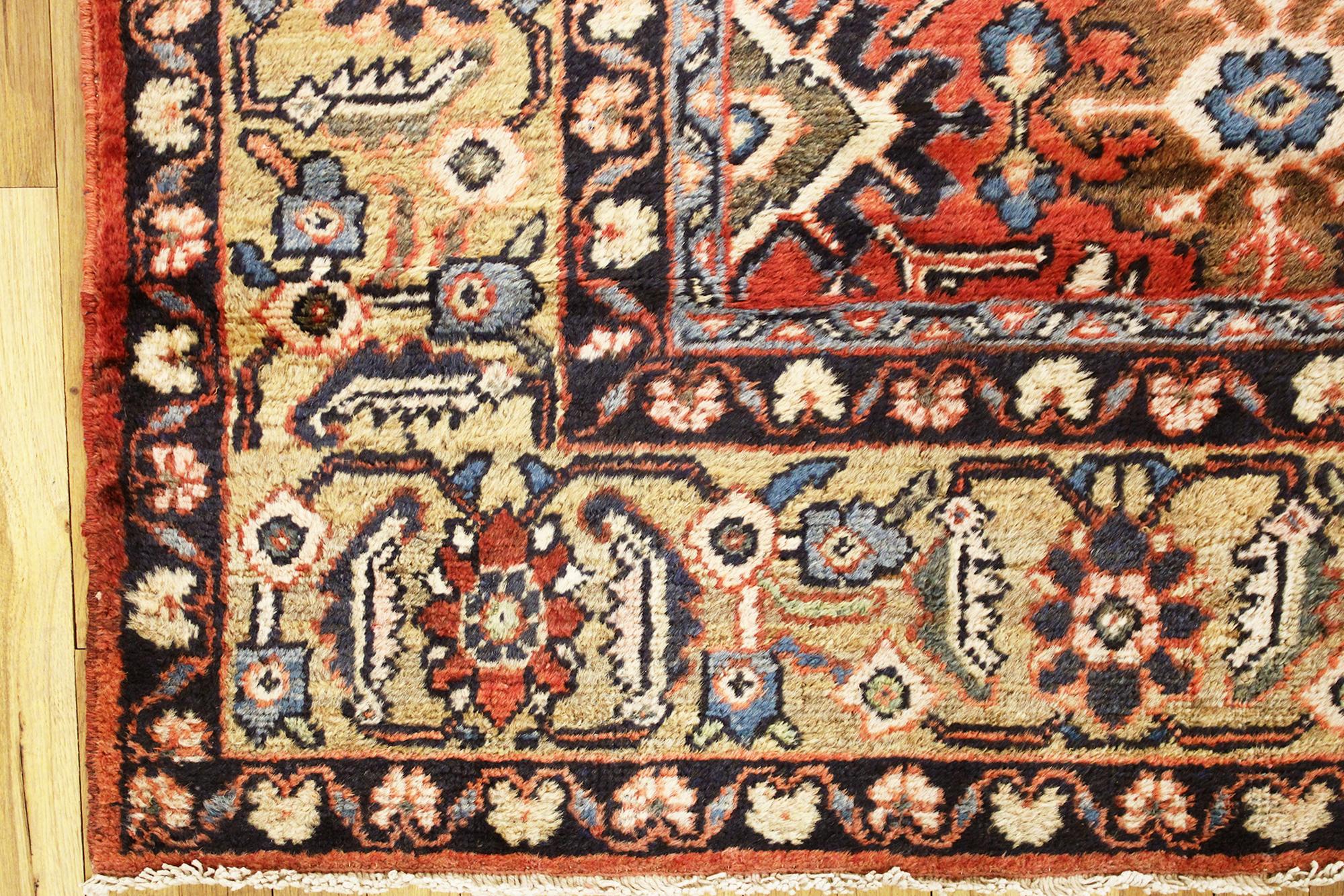 Antique Persian Sultanabad Oriental Carpet, Room Size, with Palmettes For Sale 3