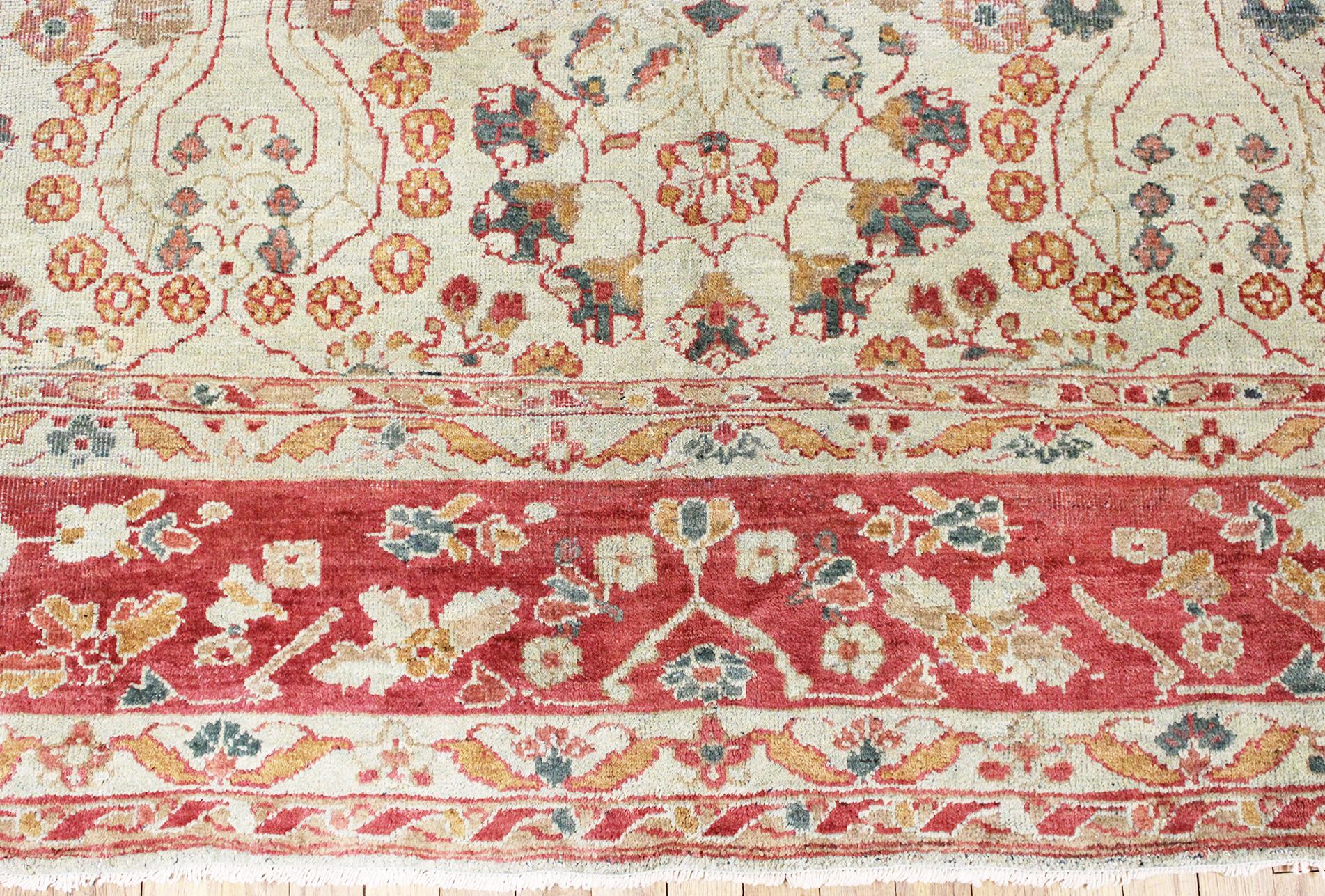 Early 20th Century Antique Persian Sultanabad Oriental Carpet, Room Size, with Symmetrical Design For Sale