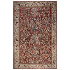 Doris Leslie Blau Antique Persian Sultanabad Red Handmade Wool Rug