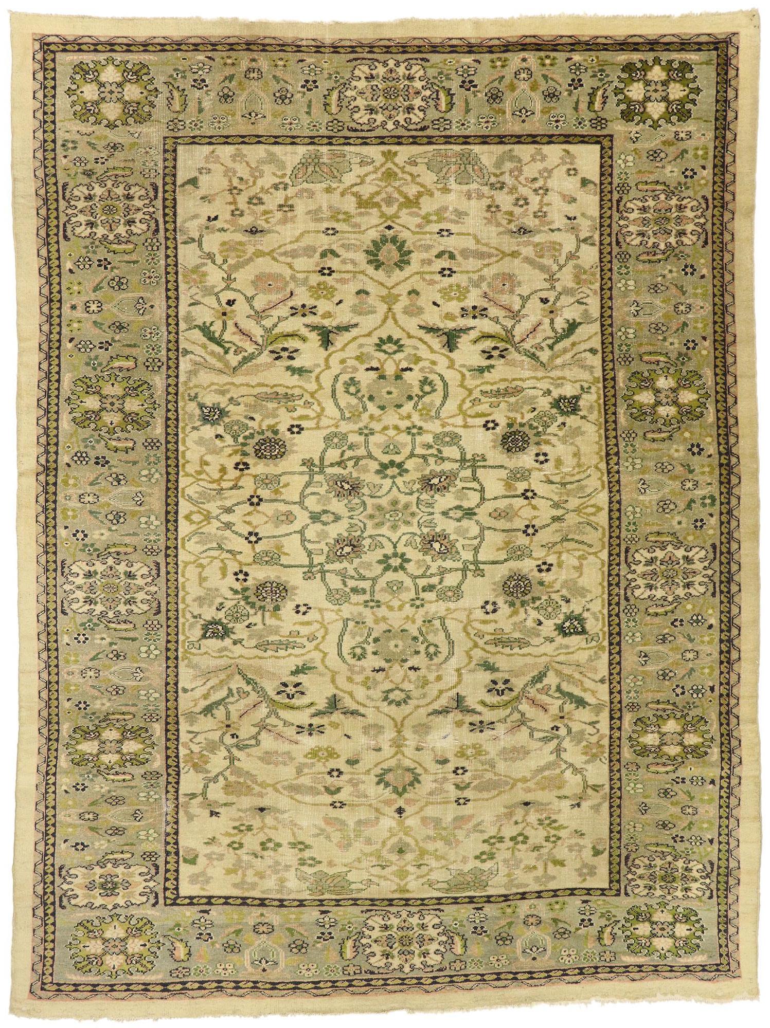 Antique Persian Sultanabad Rug, 09'00 x 12'00 For Sale