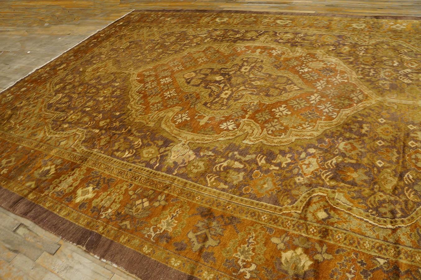 Wool Early 20th Century Persian Sultanabad Carpet ( 10' x 13'6''- 305 x 410 ) For Sale