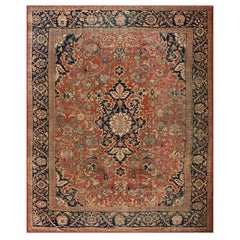 Antique Late 19th Century Persian Sultanabad Carpet ( 10'9" x 13'8" - 328 x 417 )