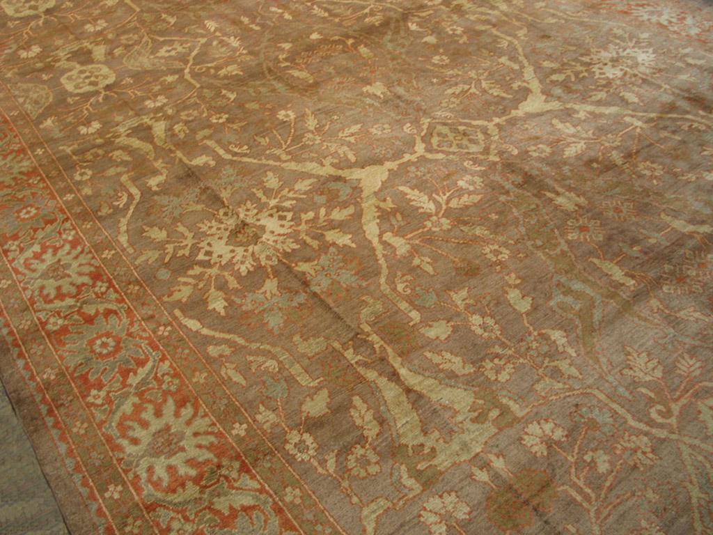 Late 19th Century Late 19th Persian Sultanabad Carpet ( 10'4