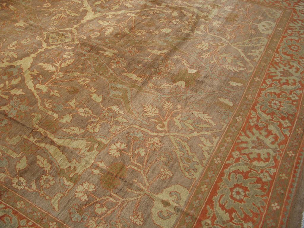 Tappeto Sultanabad persiano della fine del XIX secolo ( 10'4 