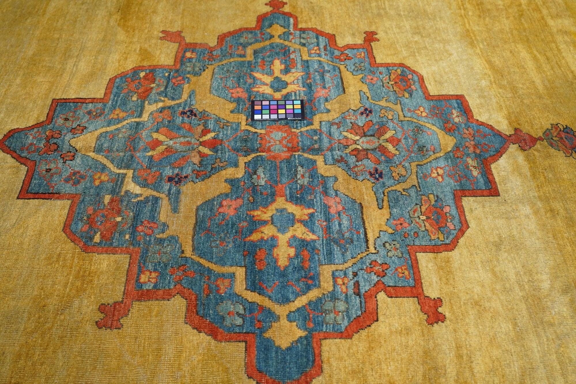 Tapis persan Sultanabad 10'8'' x 14'9'' en vente 1