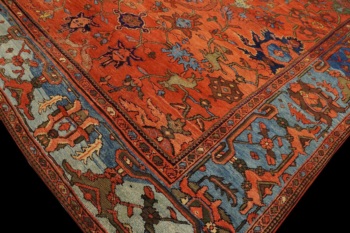 Persiano Tappeto persiano Sultanabad della fine del XIX secolo ( 12'5