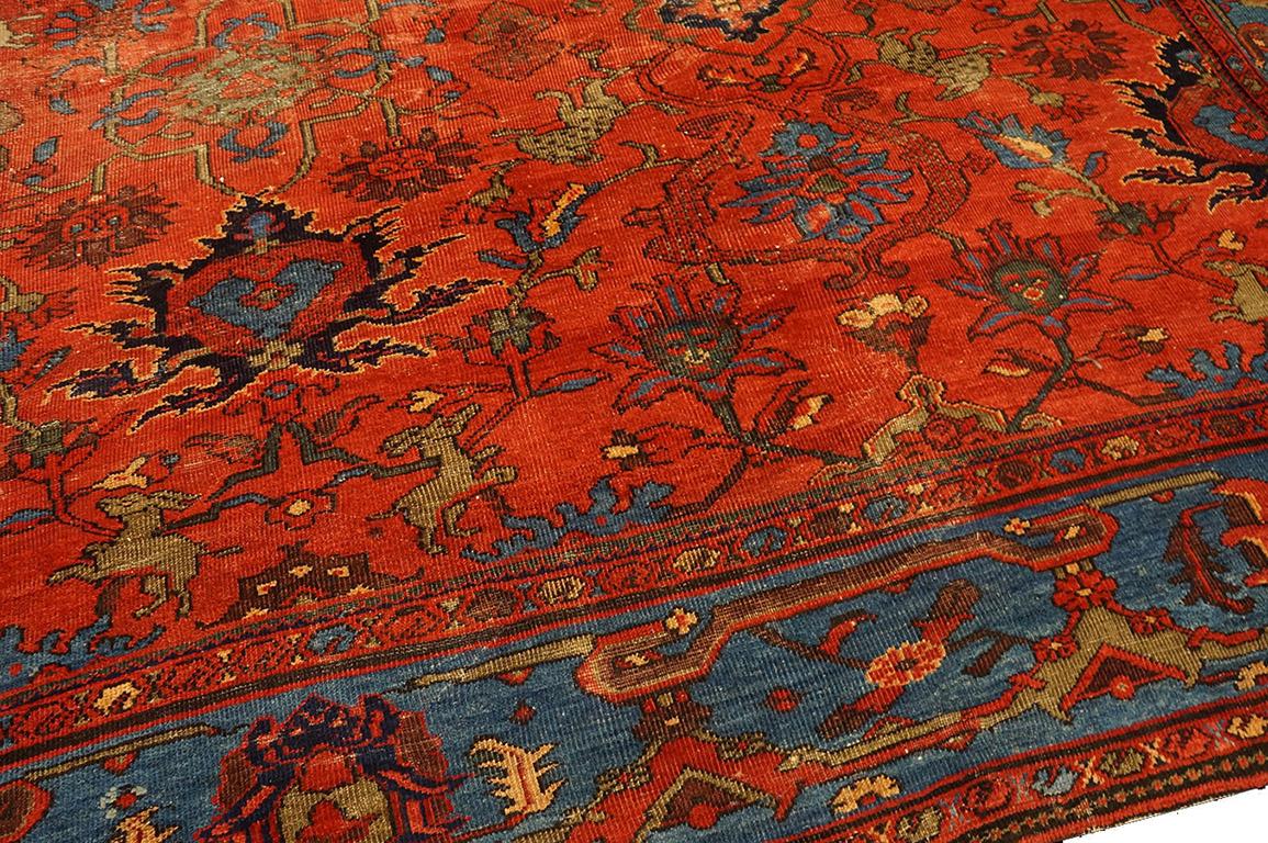 Tappeto persiano Sultanabad della fine del XIX secolo ( 12'5