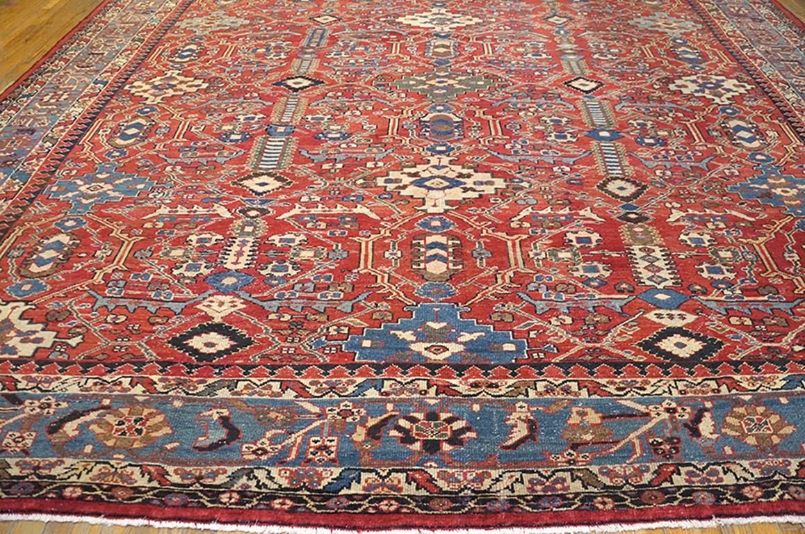 Hand-Knotted Late 19th Century Persian Sultanabad Carpet ( 12'6